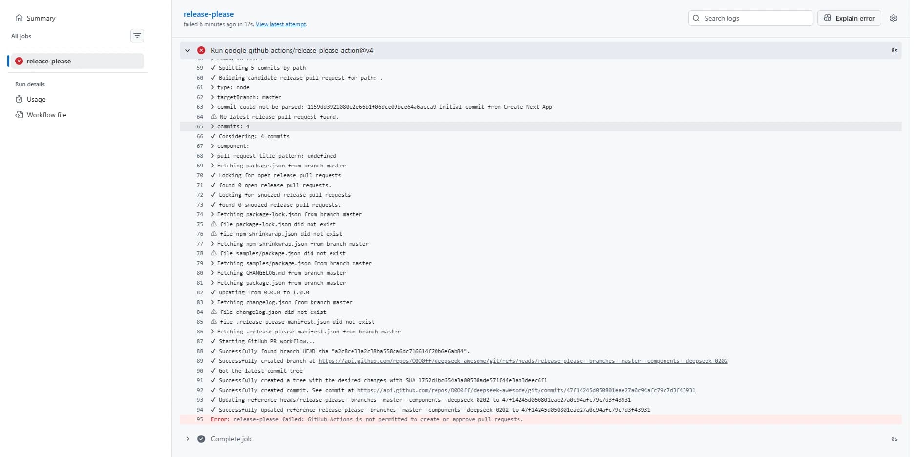 配置 Release-Please